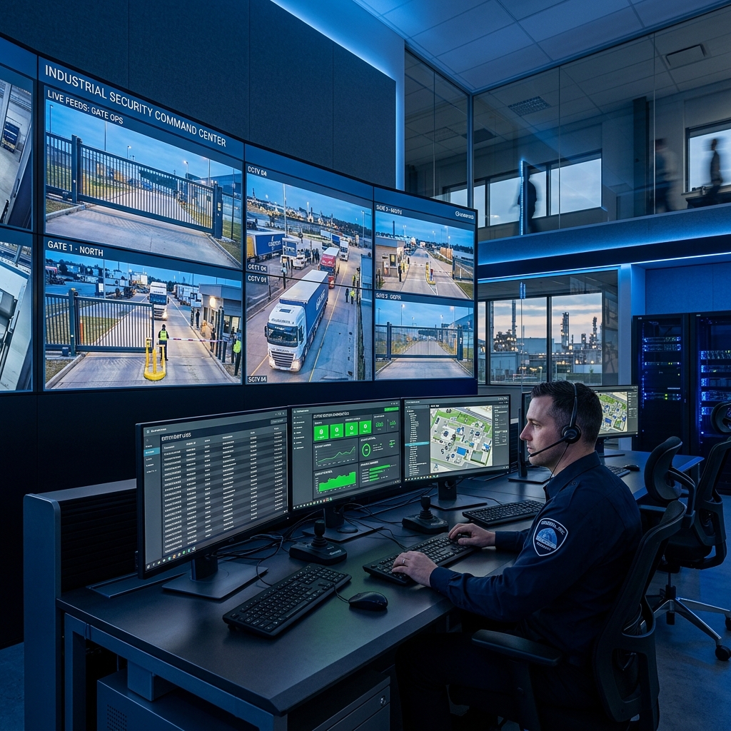 Industrial Security Control Room